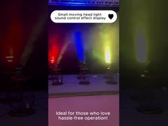 Маленький движущийся головной свет, звуковой контроль, эффект отображения