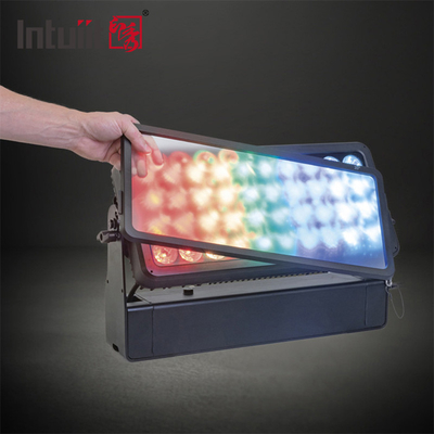Уличный светодиодный прожектор City Color 40*10W RGBW, эффект луча, заливки и стробоскопа, водонепроницаемый, для подсветки стен, IP65, режим управления DMX512