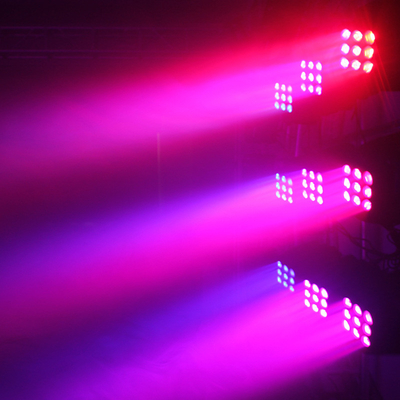 Профессиональный свет 9x10W RGBW 4 матрицы СИД панели 3x3 в 1 двигая главном свете для диско Dj