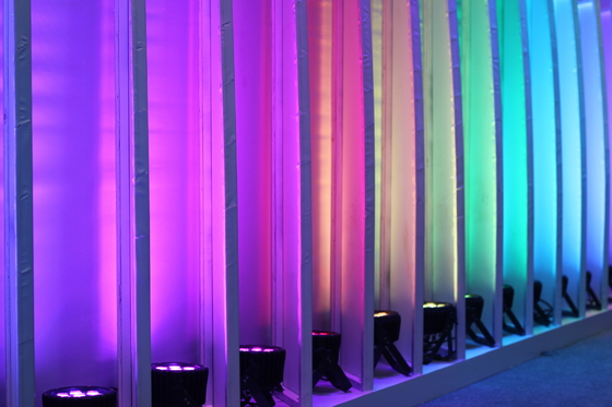 Стирка полного цвета RGB 12*3W света равенства СИД Rohs плоская привела освещение этапа равенства для свадьбы партии