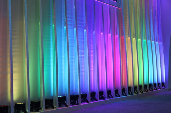 Стирка полного цвета RGB 12*3W света равенства СИД Rohs плоская привела освещение этапа равенства для свадьбы партии
