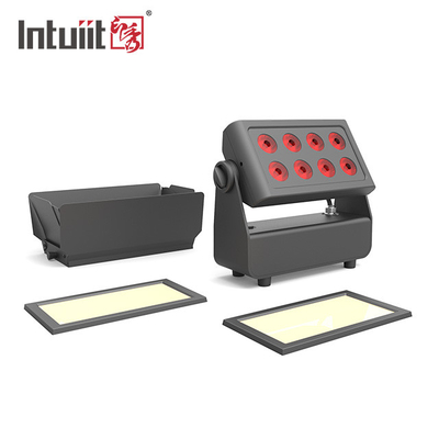 Аккумуляторное освещение сцены Dmx Led Wall Washer light 8*10W IP65 Внешний водонепроницаемый городской цвет RGBW Strobe