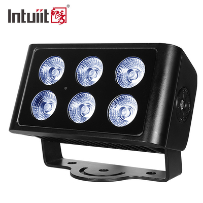 6x5W Внешнее водонепроницаемое DMX512 RGBW светодиодный светодиодный фонарь Вилла Дворик Здание Мост Проект ландшафтного освещения Цветный светодиодный фонарь