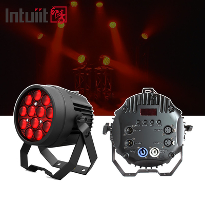12x10W RGBW 4in1 Внешний IP65 водонепроницаемый тяжелый литой алюминиевый плоский светодиодный свет