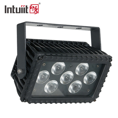 7x3W RGBW LED Внешний 25 градусный угол Архитектурная проекция Прожектор Фасадный свет для здания