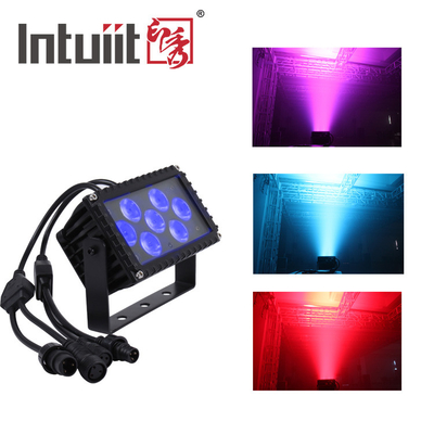 7x3W RGBW LED Внешний 25 градусный угол Архитектурная проекция Прожектор Фасадный свет для здания