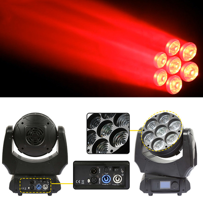 Светодиодный подвижный фонарь 7x40w RGBW 4in1 Sharpy Beam With Zoom Wash Сценическое освещение DJ-светильники