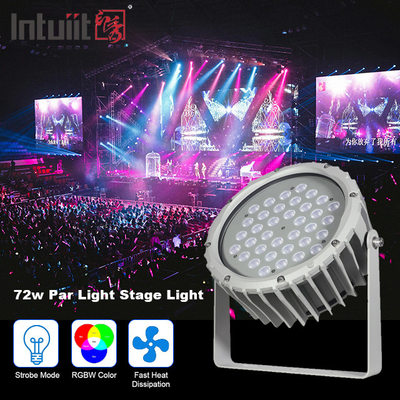 сад приведенный ландшафта света потока 72w RGBW DMX512 водоустойчивый внешний вокруг света равенства этапа