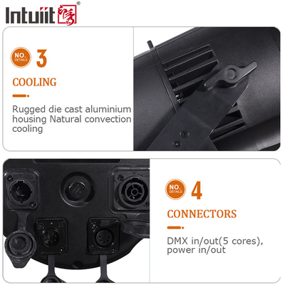 IP65 DMX Led Cob 200w Par Lighting Внешние рождественские огни RGBW