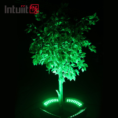 36 Вт DMX 512 RGBW Цветовое деревянное освещение LED IP65 водонепроницаемое наружное освещение кольцевое садовое ландшафтное освещение