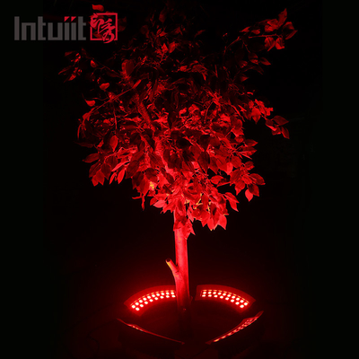 36 Вт DMX 512 RGBW Цветовое деревянное освещение LED IP65 водонепроницаемое наружное освещение кольцевое садовое ландшафтное освещение