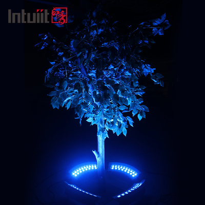 36 Вт DMX 512 RGBW Цветовое деревянное освещение LED IP65 водонепроницаемое наружное освещение кольцевое садовое ландшафтное освещение