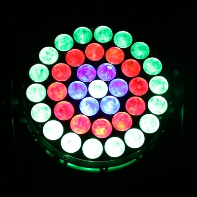 37x10W RGBW 4in1 Led Wash Сцена освещения DMX Профессиональные DJ огни 370W Zoom Движущаяся голова свет для вечеринки