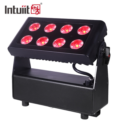 8X15W RGBW 4-в-1 светодиодные подсвечивающие батареи Сценальные огни DJ-свечи Дистанционное управление и DMX