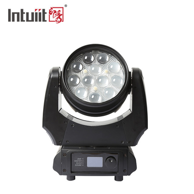 12x10W светодиодный промывный передвижной факел для театра Party Zoom Wash Light промывный передвижной факел