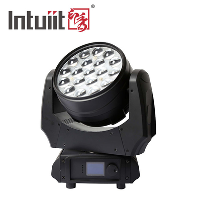 Движущиеся фары 19x15W Zoom DJ Lights RGBW LED Beam Wash Lighting Effect Сценальный свет для рев-активности Дискотеки