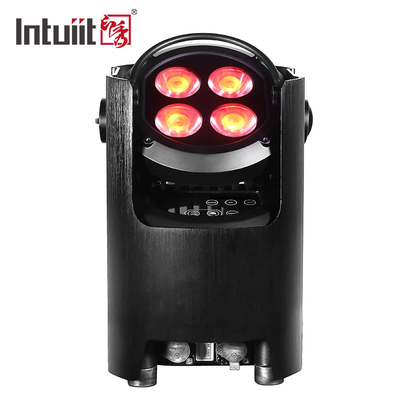 Аккумуляторный свет 4 * 12W RGBW 4in1 LED Uplights Аккумуляторный свет для вечеринки Dj Club Свадебная сцена