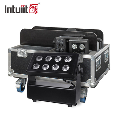 8X15W водонепроницаемый IP65 батарейный DMX светодиодные стеновые моющие светильники