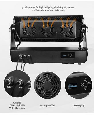DMX512 1500W RGBW 4in1 IP65 водонепроницаемый DJ Свадебная сцена Городской стеновой стиральный аппарат Внешний светодиодный стиральный фонарь