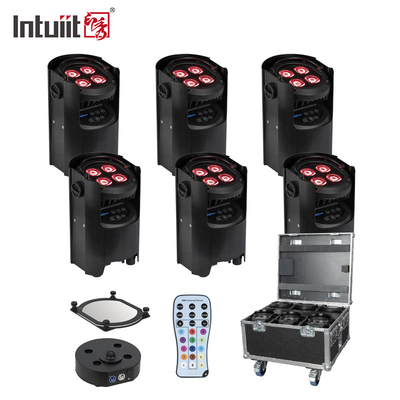 4x12W 4 в 1 RGBW Led Uplights Сцена Пар Партия Аккумуляторный беспроводной Пар Led Wedding Dj Uplights
