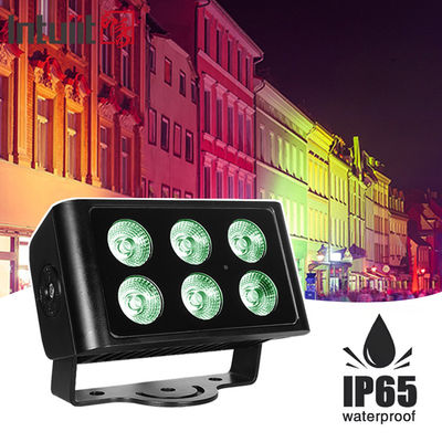 Waterproof IP65 Outdoor Dmx 6X5W Rgbw Led Wash Flood City Color Led Wall Washer