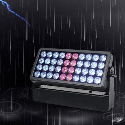 Светодиодный прожектор для заливки стен 40x10W RGBW 4-в-1, водонепроницаемый, для города, сцены, парка, алюминиевый, заливающий свет