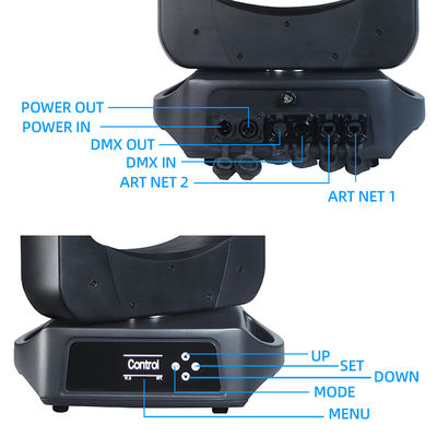 Водонепроницаемый уличный IP66 200W DMX LED Beam Moving Head Light с эффектом рисунка для диджейских дискотек и сценических шоу