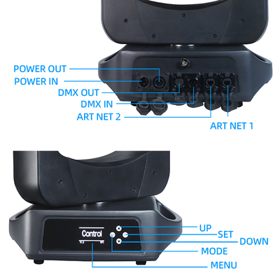 2025 BSW 280W Светодиодный вращающийся головной сценический светильник DMX512 Beam Spot Wash 3-в-1 для DJ дискотеки CMY
