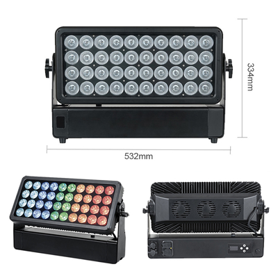 IP65 40x10W RGBW светодиодный прожектор для городского этапа, наружное освещение зданий, архитектурное освещение