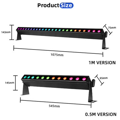 IP20 24x2W RGBW 4-в-1 Аккумуляторный Светодиодный Световой Бар для Стен, Управляемый Голосом