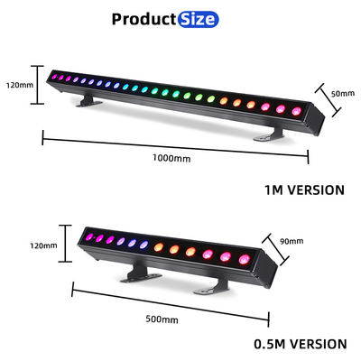 Светодиодный настенный светильник Battery Power 24x2W DMX512, IP65, водонепроницаемый, с эффектами RGBW для коммерческого наружного освещения