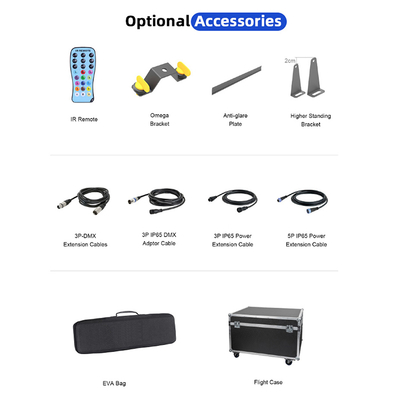 24*2W Диско DJ Аккумуляторный Стенный стиральщик DMX Звукоактивный светодиодный световой стол