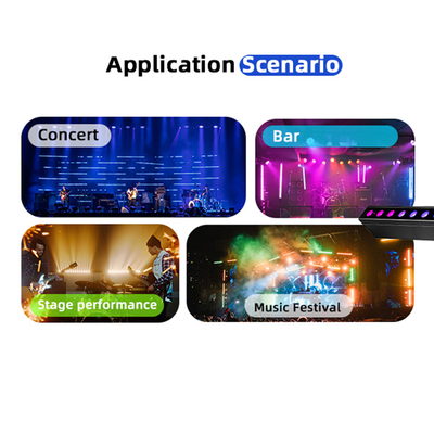 LED 24*2W Сцена освещения DMX512 RGBW Светодиодный свет Бары Линейные дискотеки Сцена клуб Свадьба Голосовой активации Светодиодный стеновой стиральный свет