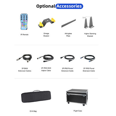 IP65 RGB 24*2W 1M LED Wall Washer Sound Control DMX RGBW Lighting Bar для свадебной вечеринки с дистанционным управляющим