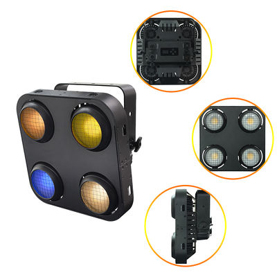 4-глазный светодиодный коробный факел 4x90W RGB Теплый белый янтарный факел для сцены Строб DMX512 Пиксельный контроль Сценальные фонари для вечеринки