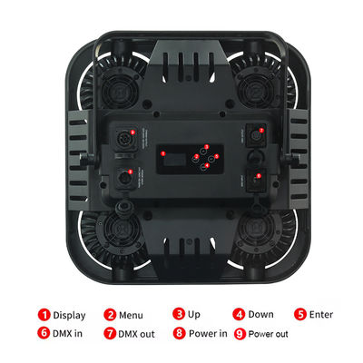 Led Amber Warm White 4x90w Четыре жалюзи для глаз Сцена бар Ночной клуб Дискотека Строб Аудитория Жалюзи