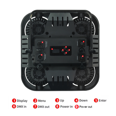 Водонепроницаемость Dmx 4*90w Четыре 4 глазные IP65 Ночные клубы Светильники Наружные жалюзи События Свет Коб Свет
