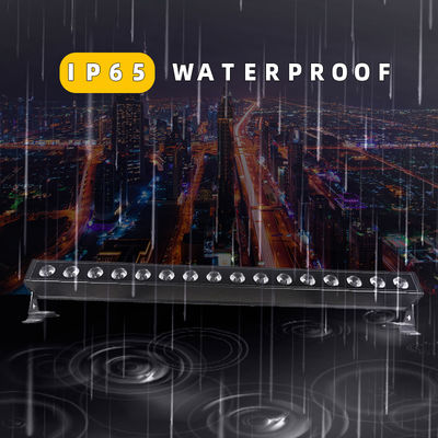 16*5W Красочный стиральный прибор для стен IP65 Внешний декоративный светодиод Линейный наружный стенный прожектор Здание Rgb Освещение Инженерные линейные огни