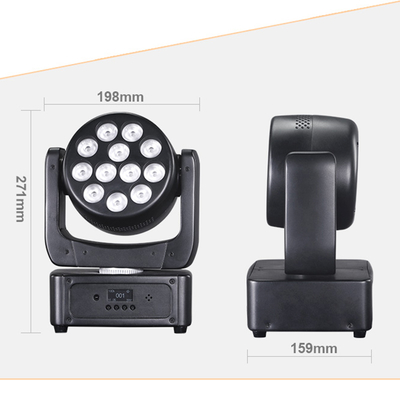 Сценическое осветительное оборудование для мероприятий DMX Beam RGBW 12x8w Светодиодная вращающаяся голова Wash Light