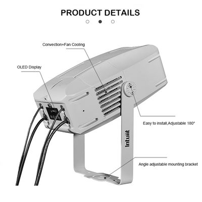 100W светодиодный проектор с эффектом водной ряби для наружного освещения IP65, проецирующий эффект морской волны для рекламы на зданиях