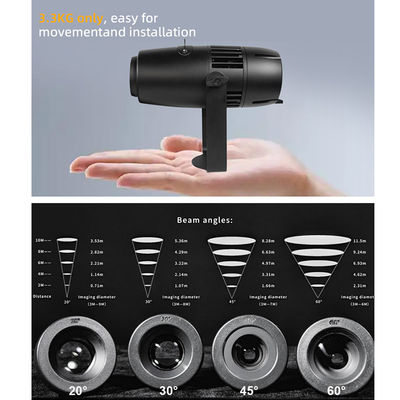 IP65 Waterproof Rotating LED 60W Projector - Aluminum Alloy Gobo Light for Custom Logo Advertising & Outdoor Branding