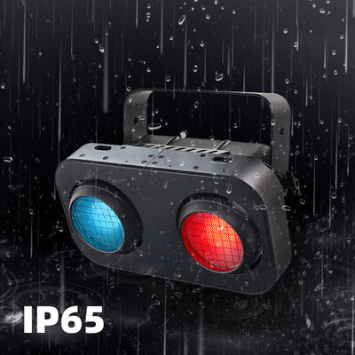 Наружное светодиодное освещение 2x90W RGB янтарное теплое белое IP65 водонепроницаемое светодиодное освещение DMX512 для профессионального театра