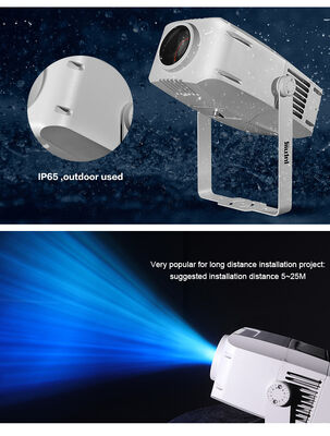 Outdoor Waterproof Pattern LED 400W Gobo Image Logo Projector Light for Plaza Christmas Festival Advertising