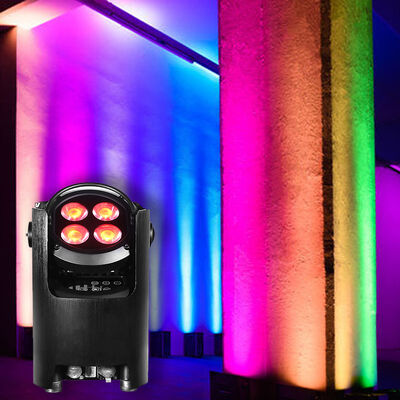 4*12W RGBW IP54 беспроводные батарейные светодиодные лампы освещения