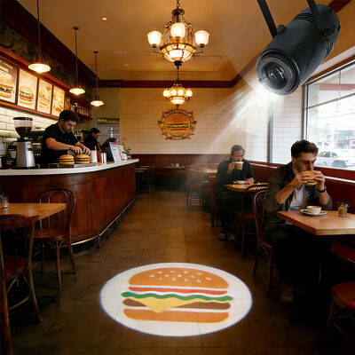 Гобо Проектор логотип Дизайн светодиодный 40 Вт Рекламный свет