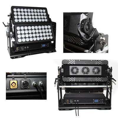 LED 800W Наружное освещение сцены Двухслойное городское цветное освещение Стенная промывка светодиодный фонарь для бара DJ Убранство здания IP65 DMX