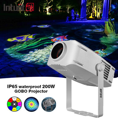 Outdoor 200W Waterproof LED Gobo Logo Projector Light  IP65 Projection Lights