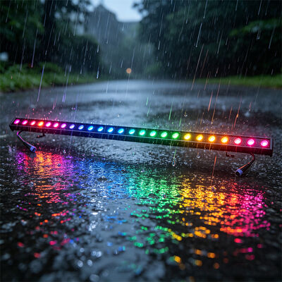 RGBW DMX светодиодный настенный омыватель 2x24 Вт для наружного применения