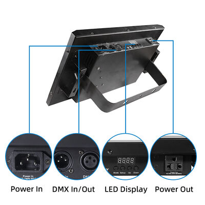 36 Вт RGB COB светодиодный светодиодный фонарь Звук активированный DMX512 Флэш Сценальное освещение для диджея Дискотека вечеринка Хэллоуин клуб
