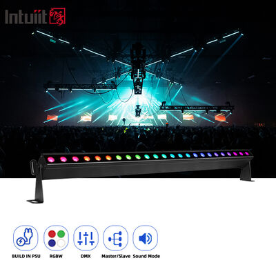 Внутренний светодиодный светильник для стены 24x2W RGBW DMX512 Звуковой активный этап бар освещения IP20 Линейный светильник для архитектурного интерьера